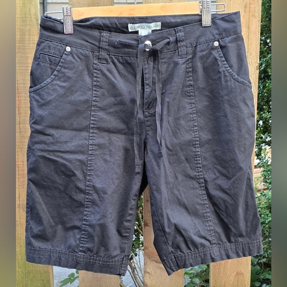 Cleo Women's Black Votton Drawstring Shorts Size 6 - Picture 6 of 8